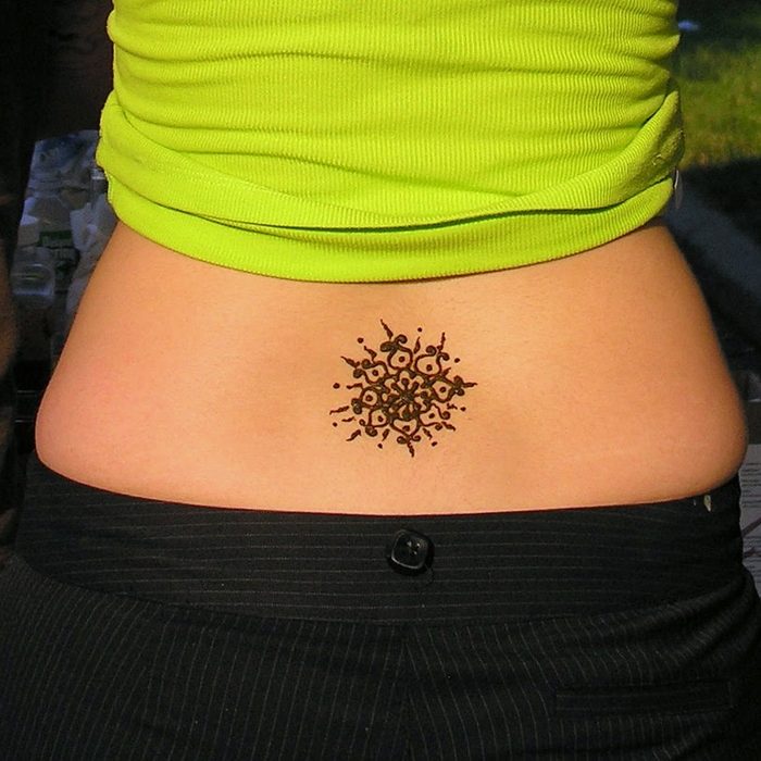 Lower back waxing